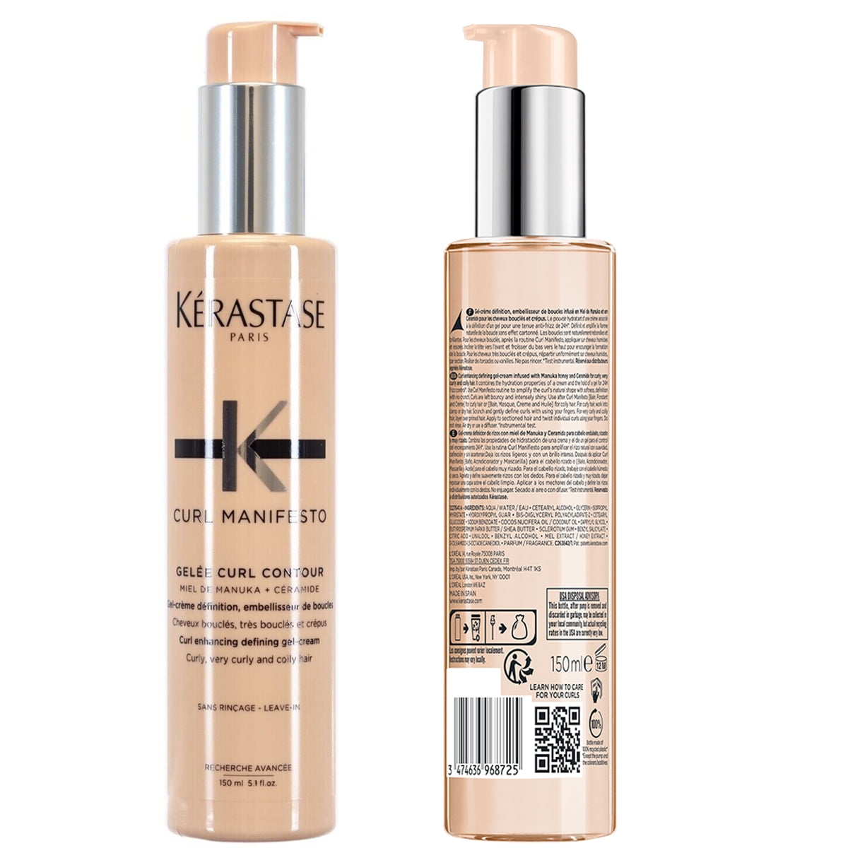 Kerastase Curl Manifesto Gelee Curl Contour Defining Gel-Cream For Curly, Very Curly and Coily Hair 5.1 oz