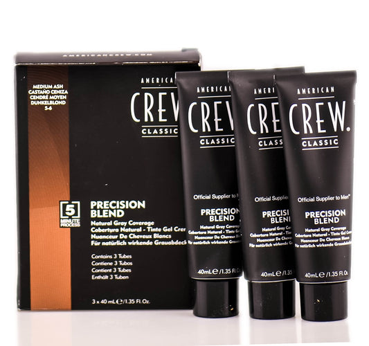 American Crew Precision Blend Hair Dye, Medium Ash, 1.35 Oz, 3 Ct