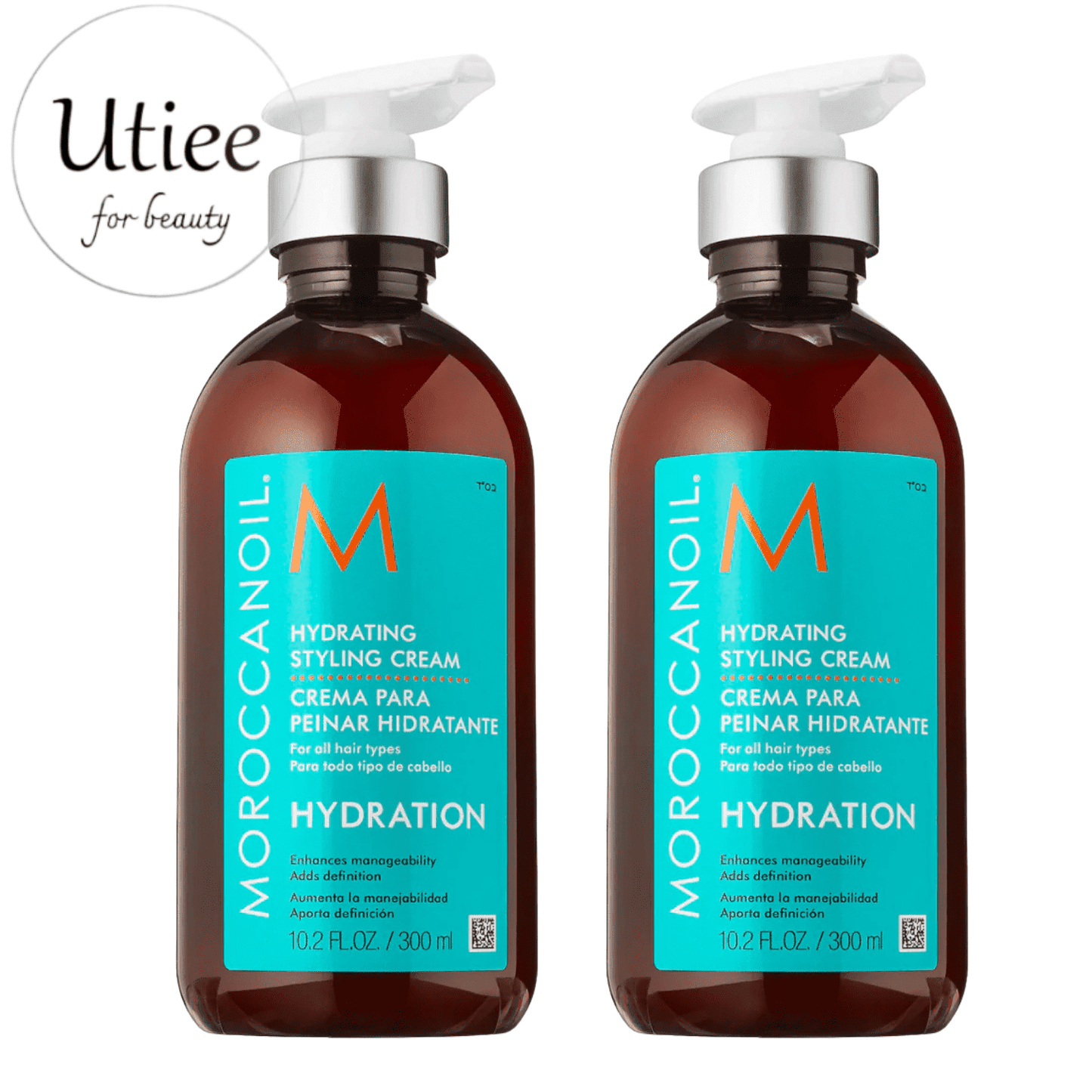 Moroccanoil Hydrating Styling Cream – 10.2 oz, Pack of 2