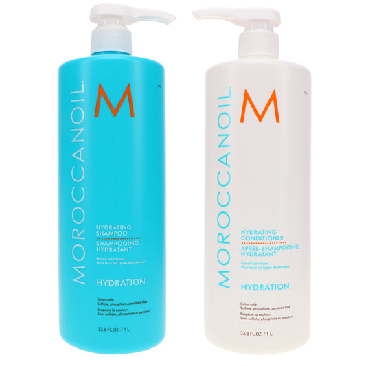 Moroccanoil Hydrating Shampoo 33.8 oz & Hydrating Conditioner 33.8 oz Combo Pack