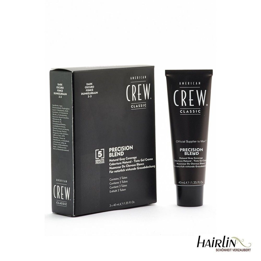 American Crew Precision Blend Hair Dye, Dark, 1.35 Oz, 3 Ct