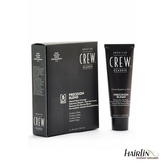 American Crew Precision Blend Hair Dye, Dark, 1.35 Oz, 3 Ct