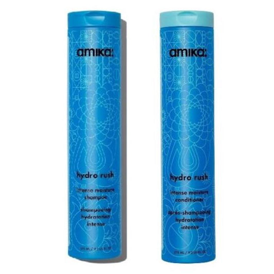 Amika Hydro Rush Intense Moisture Shampoo & Conditioner 9.2 oz Duo Set
