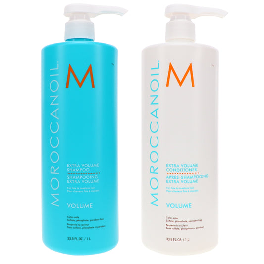 Moroccanoil Extra Volume Shampoo 33.8 oz & Extra Volume Conditioner 33.8 oz Combo Pack