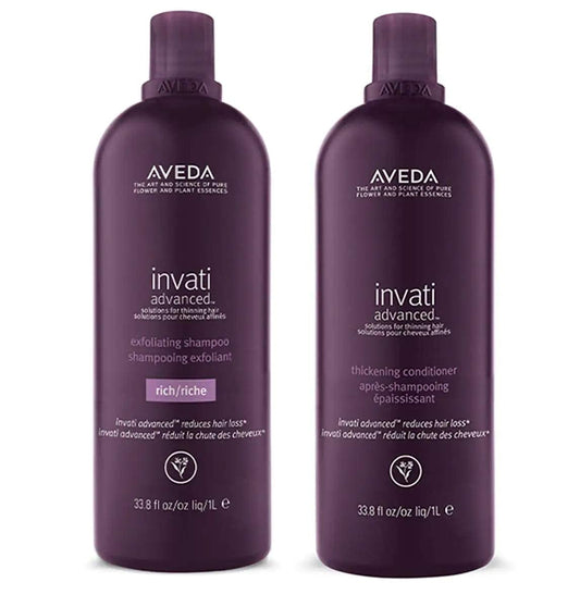 Aveda Invati LIGHT Exfoliating Shampoo and Thickening Conditioner 33.8 oz DUO