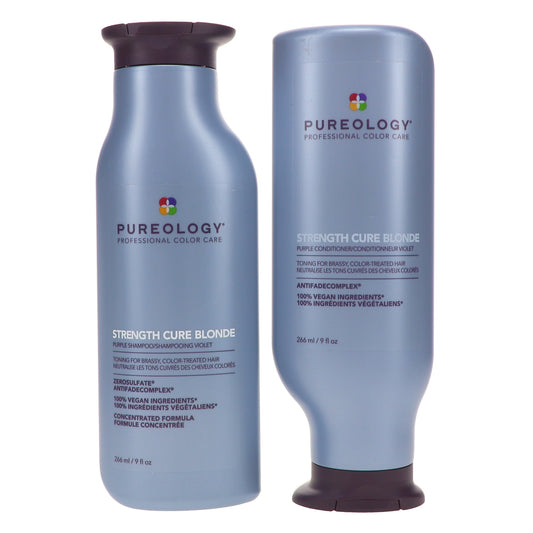 Pureology Strength Cure Best Blonde Shampoo 9 oz and Strength Cure Best Blonde Conditioner 9 oz Combo Pack