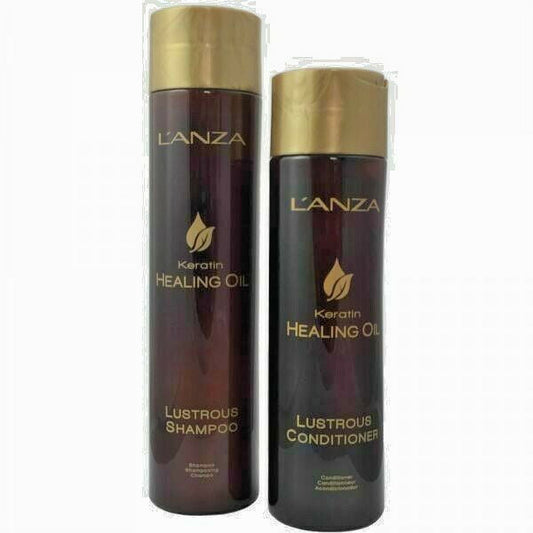 Lanza Keratin Healing Oil Lustrous Shampoo 10.1 oz & Conditioner 8.5 oz Duo