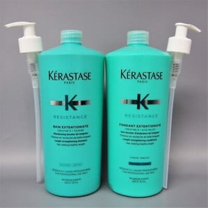 WITH PUMPS KERASTASE RESISTANCE BAIN AND FONDANT EXTENTIONISTE 1000ml / 34oz