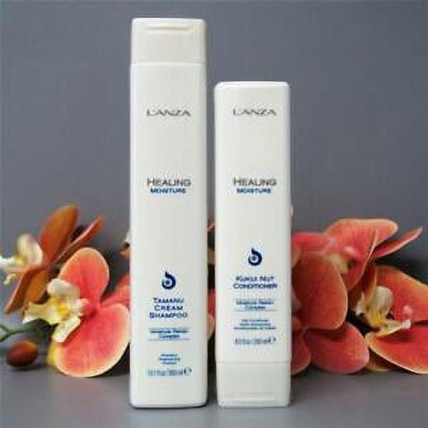 LANZA Moisture Tamanu Cream Shampoo 10.1oz and Kukui Nut Conditioner 8.5 oz DUO