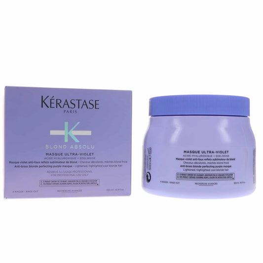 Kerastase Blond Absolu Masque Ultra-Violet Hair Mask Anti-Brass Blonde Perfecting, 16.9 oz