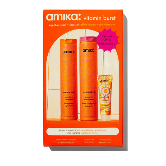 Amika Vitamin Burst Signature Wash + Care Hair Set