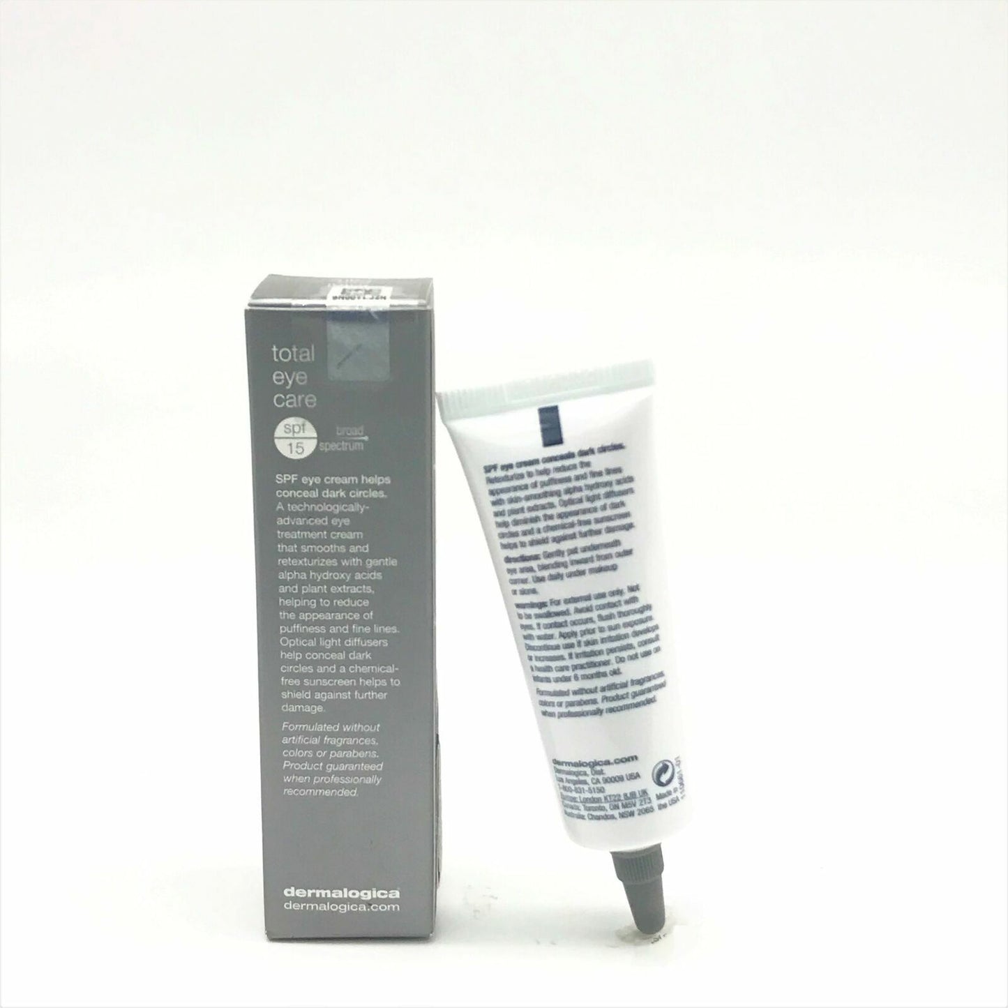Dermalogica Total Eye Care SPF 15, 0.5 fl oz / 15 ml FAST FREE SHIPPING