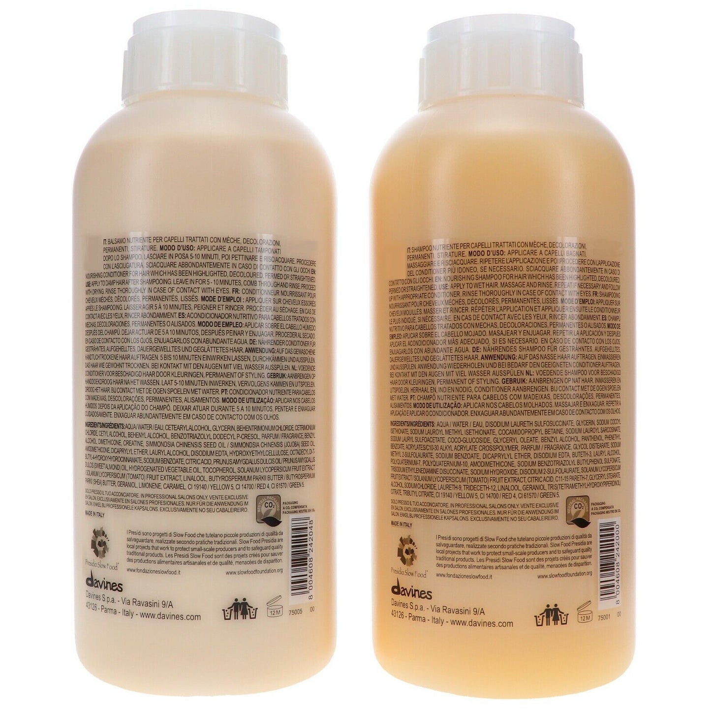 Davines NOUNOU Shampoo & Conditioner 33.8 Oz ~WITH PUMPS~ FAST SHIPPING ~