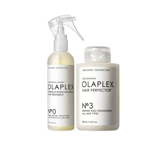 Olaplex No.0 Intensive Bond Building Treatment 5.2 oz & Hair Perfector No.3 for All Hair Types 3.3 oz Set