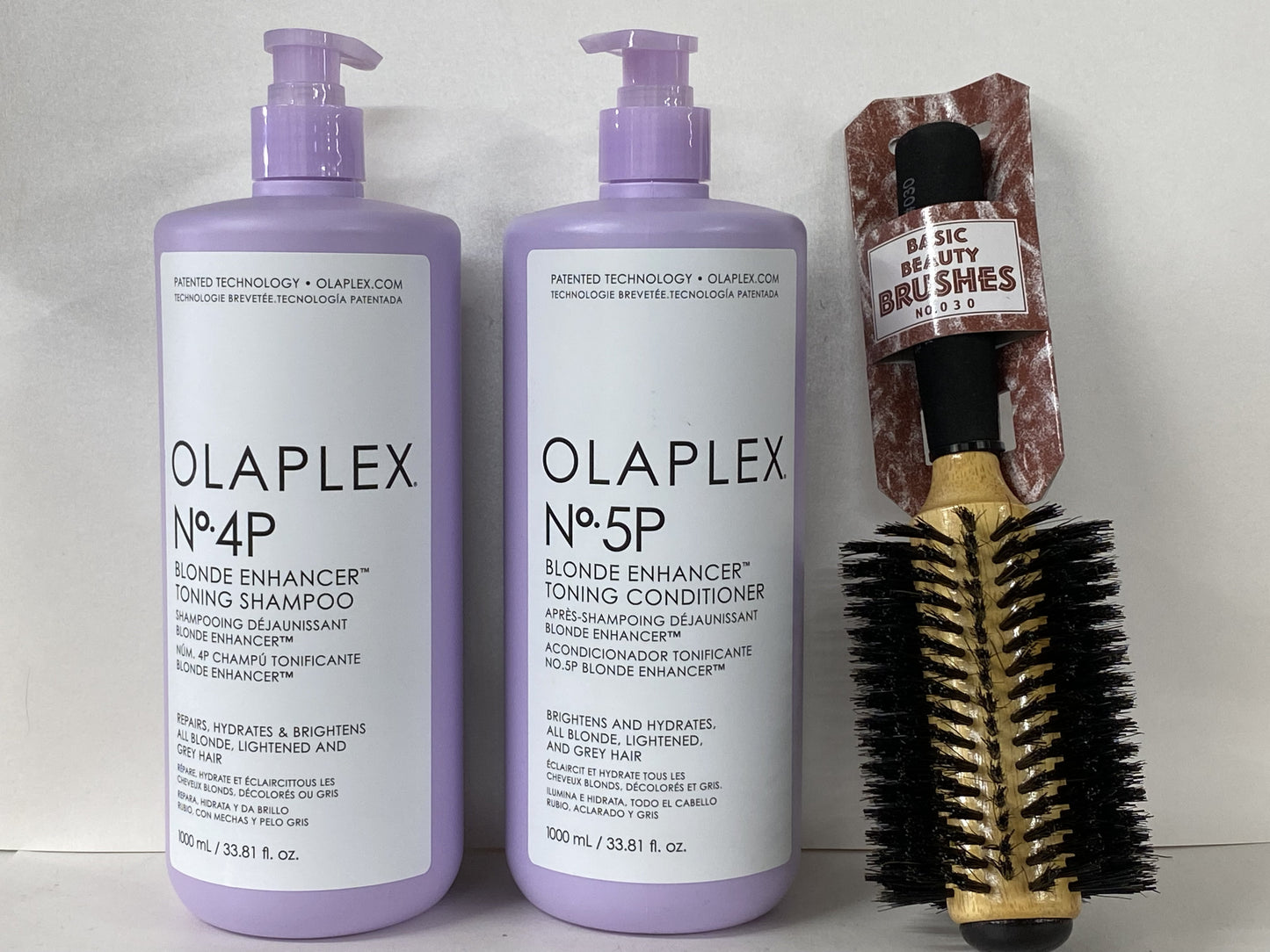 Olaplex, No. 4P Blonde Enhancer Toning Shampoo and Conditioner No. 5p LITER Size 33.8oz Each