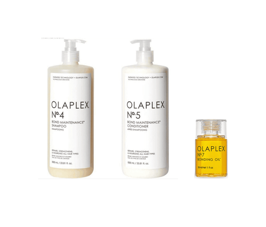 Olaplex No. 4 & 5 Bond Maintenance Shampoo and Conditioner (33.8 oz each) plus No. 7 Bonding Oil (1.0 oz)