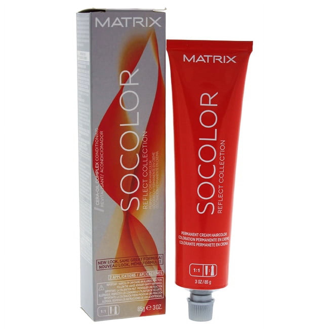 Socolor Reflect Collection Cream Hair Color 5RC - Medium Brown Red Copper by Matrix for Unisex - 3 oz Hair Color