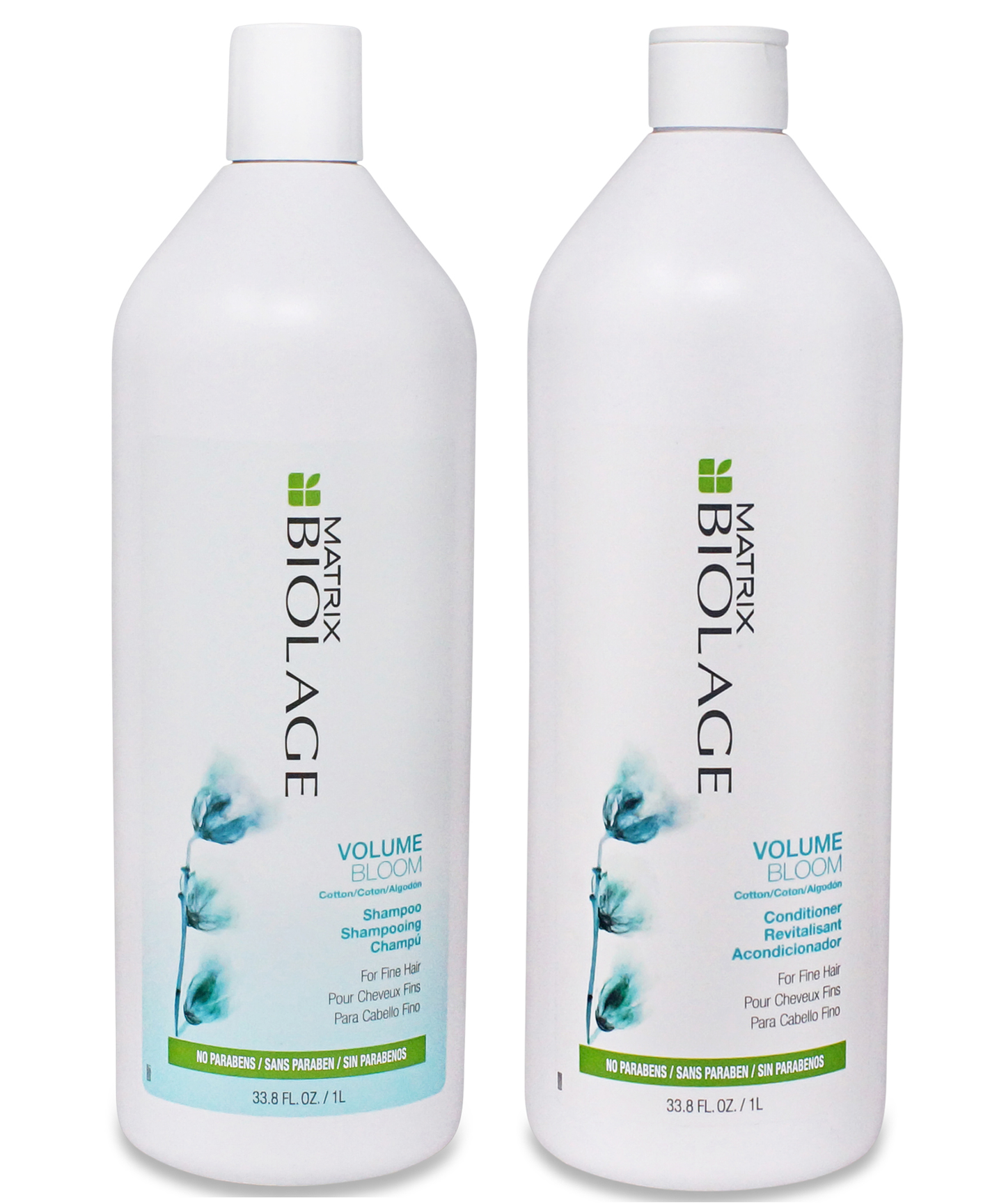 ($58 Value) Matrix Biolage VolumeBloom Shampoo & Conditioner Duo Liter Set, 33.8 Oz