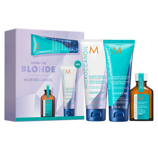 Blonde Perfecting Purple Conditioner Kit by Moroccanoil