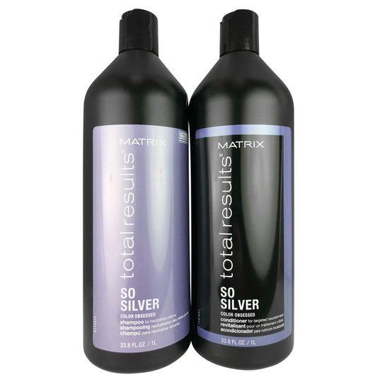 Matrix Total Results So Silver shmp. & Color Obsessed Conditioner Duo 33.8 oz ea