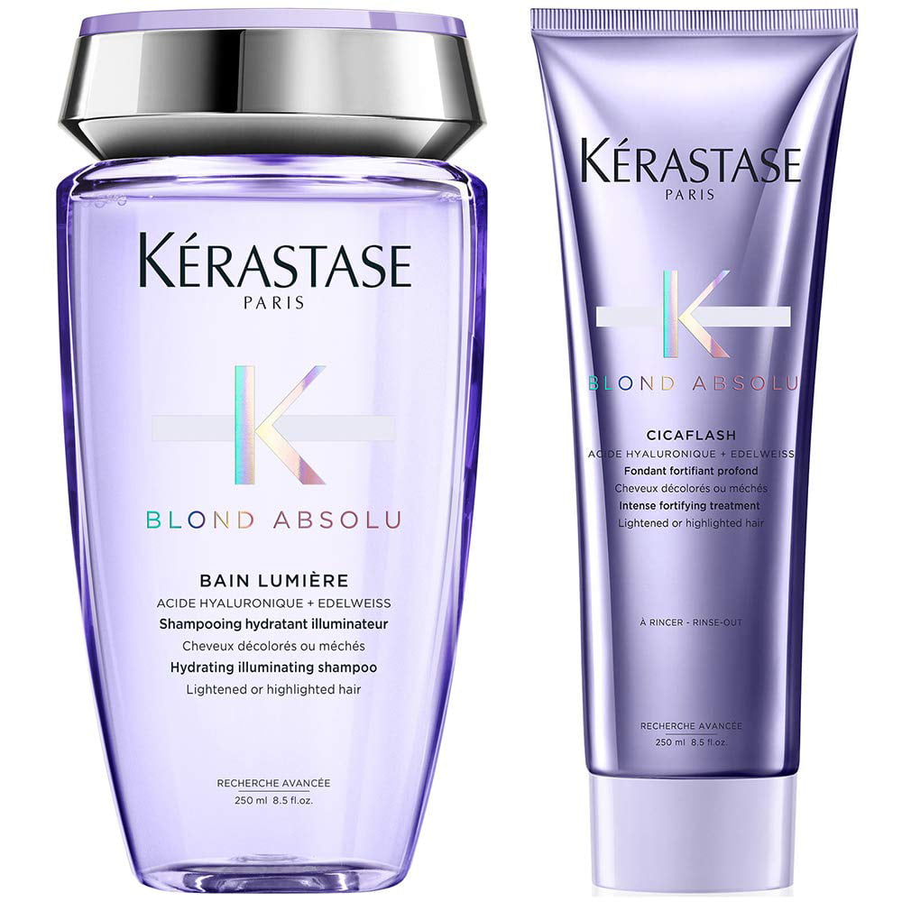Kerastase Blond Absolu Bain lumiere & Blond Absolu Cicaflash Conditioner 8.5 oz ea., 8.5 Oz