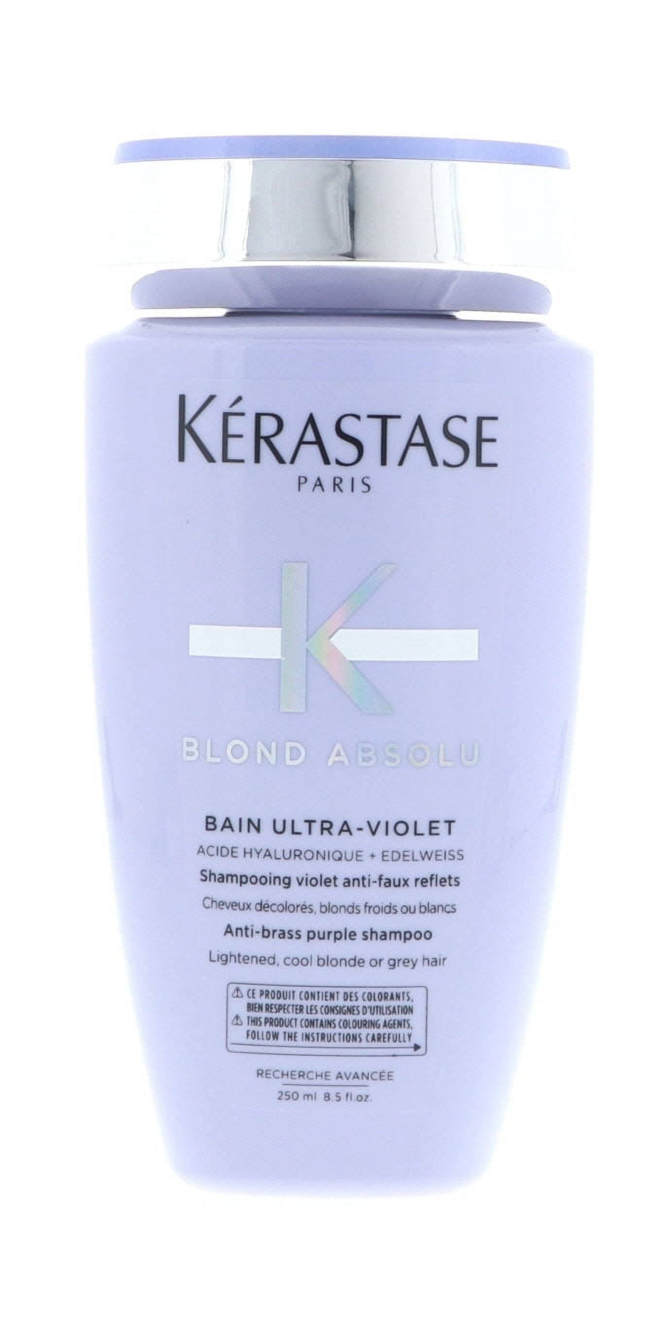 Kerastase Blond Absolu Bain Ultra-violet Shampoo Neutralising Unwanted Yellow & Orange 250 ml 3 Pack