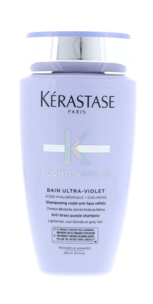 Kerastase Blond Absolu Bain Ultra-violet Shampoo Neutralising Unwanted Yellow & Orange 250 ml 3 Pack