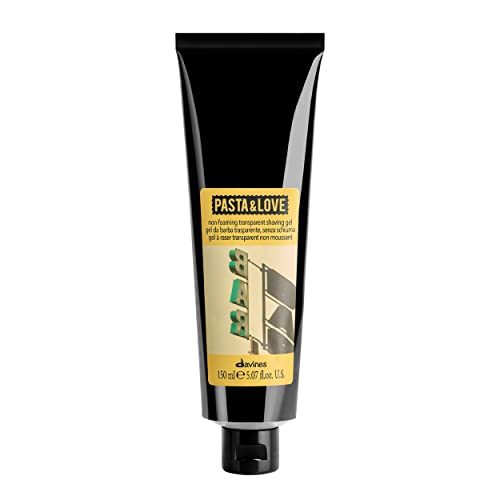 Davines Pasta & Love Men's No Foaming Sleek Precision Shaving Gel, Brushless Shave, 150ml
