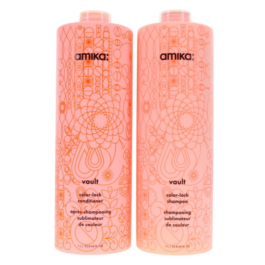 Amika Vault Color-lock Shampoo 33.8 oz & Conditioner 33.8 oz Combo Pack