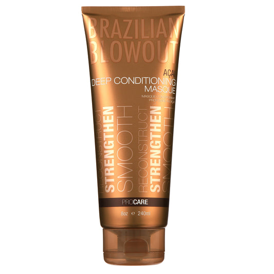 Brazilian Blowout Açai Deep Conditioning Smoothing & Straightening Hair Mask, 8 oz