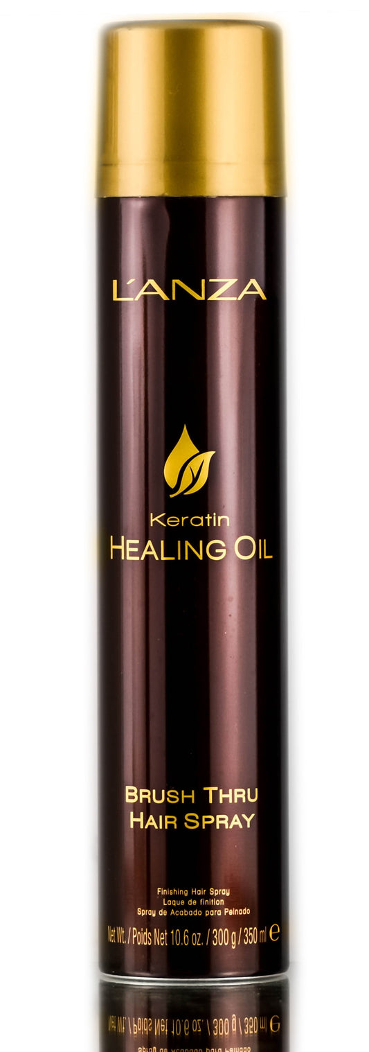L'Anza Keratin Healing Oil Brush Thru Hairspray 10.6 Oz