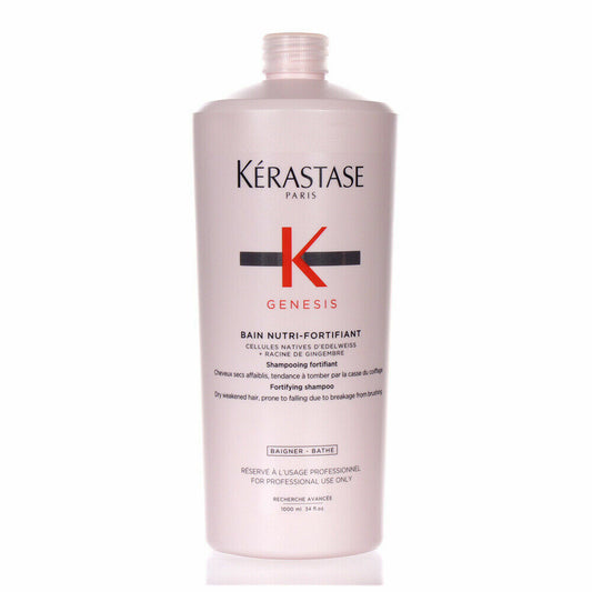 Kerastase Genesis Bain Nutri Fortifiant Shampoo 34oz/1L PRO NEW FAST SHIPPING