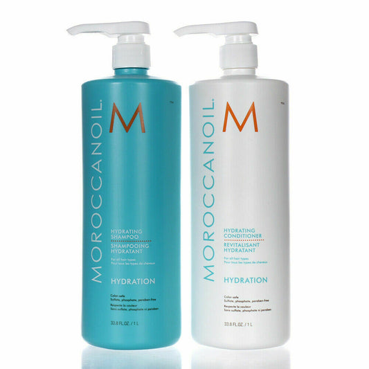 Moroccan oil Hydrating Shampoo And Conditioner 33.8 oz 1L Duo New Fast Shipping