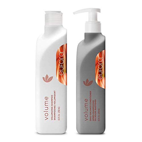 Eufora Volume Volumizing Shampoo & Daily Balance Conditoner 8.45 Oz Each with Beautify Comb
