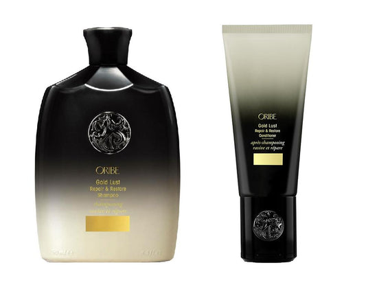 Oribe Gold Lust Repair and Restore Shampoo 8.5 oz & Conditioner 6.8 oz