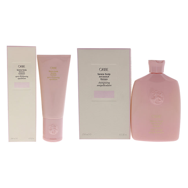 Serene Scalp Anti-Dandruff Shampoo and Conditioner Kit by Oribe for Unisex - 2 Pc Kit 8.5oz Shampoo, 6.8oz Conditioner