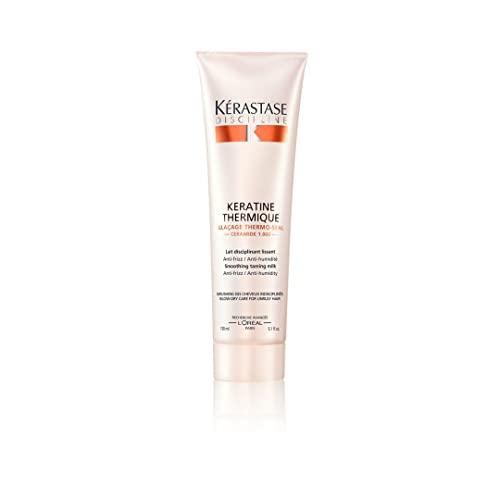 KERASTASE Discipline Keratine Thermique Smoothing Taming Milk Anti-Frizz, 5.1 Ounce