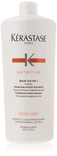 Kerastase Nutritive Bain Satin 1 Exceptional Nutrition Shampoo (For Normal to Slightly Dry Hair) 1000ml/34oz