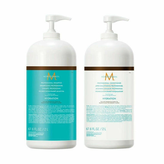 Moroccanoil Hydrating Shampoo & Conditioner 67.6oz Professional Size Duo Set