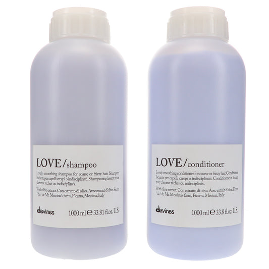Davines LOVE Smoothing Shampoo 33.8 oz & LOVE Smoothing Conditioner 33.8 oz Combo Pack