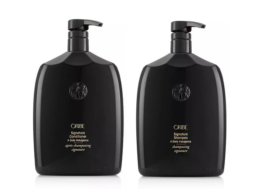 Oribe Signature Shampoo & Conditioner Liter Duo 33.8 oz Pumps