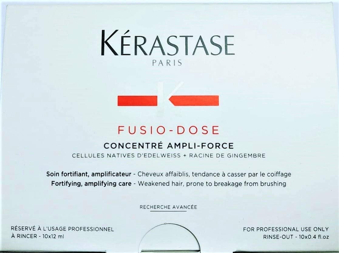 Kerastase Concentre Ampliforce Fortifying, Amplifying Care for Weakened Hair, Prone to Breakage from Brushing 10 x 12ml