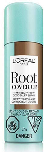 L'Oreal Paris Root Cover Up, Temporary Grey Concealer Spray, Light Golden Brown, 2 oz