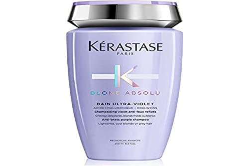 KERASTASE Blond Absolu Bain Ultra Violet Anti-brass Purple Shampoo, 8.5 Fl Oz